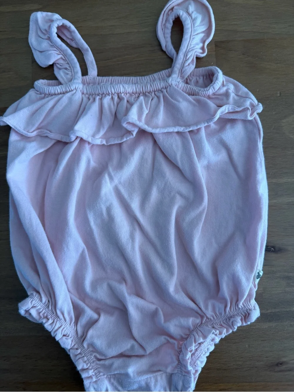 GAP Baby Pink Sleeveless Cotton Romper Size 6-12M
